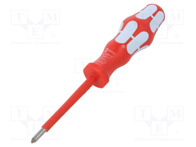 Screwdriver; insulated; Pozidriv®; PZ1; Blade length: 80mm