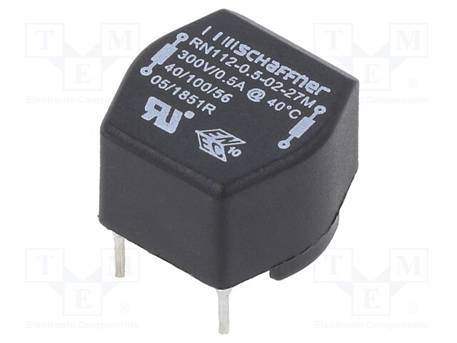 Inductor: wire with current compensation; THT; 27mH; 500mA