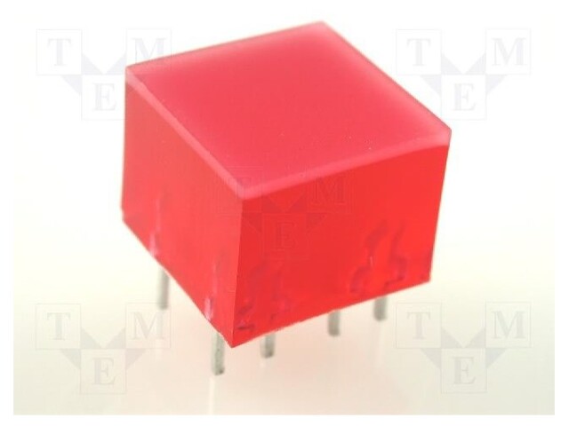 LED backlight; red; Lens: diffused,red; λd: 625nm; 5÷20mcd; 120°