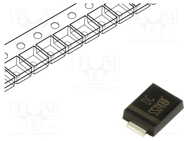 Diode: Schottky rectifying; SMD; 100V; 3A; SMB flat