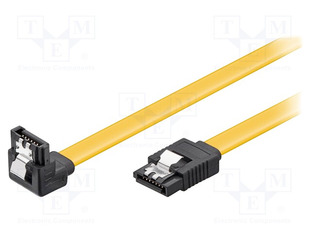 Cable: SATA; SATA L-Type plug,SATA L-Type angled plug; 0.7m