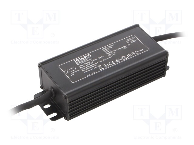 Power supply: switched-mode; LED; 75W; 22÷72VDC; 1050mA; IP67; 54g