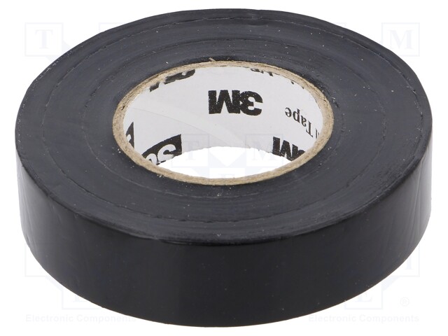 Tape: electrical insulating; W: 19mm; L: 20000mm; D: 0.18mm; black