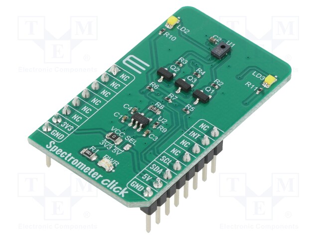 Click board; optical sensor array; GPIO,I2C; AS7341; 3.3/5VDC