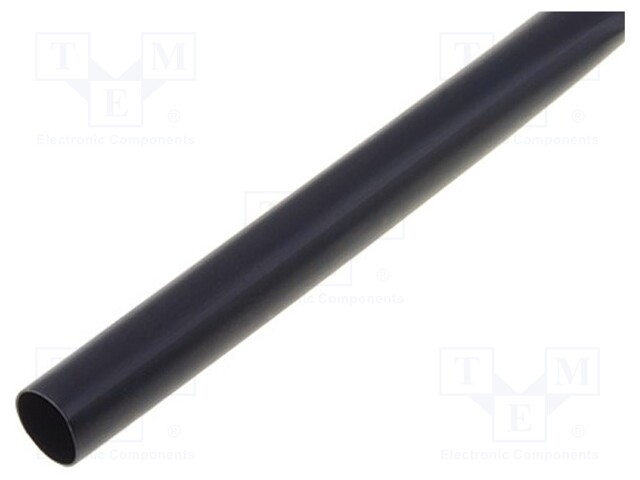 Heat shrink sleeve; 8mm; L: 1m; 4: 1; black; Temp: -55÷125°C