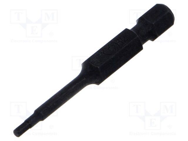 Screwdriver bit; hex key; HEX 2mm; Overall len: 50mm