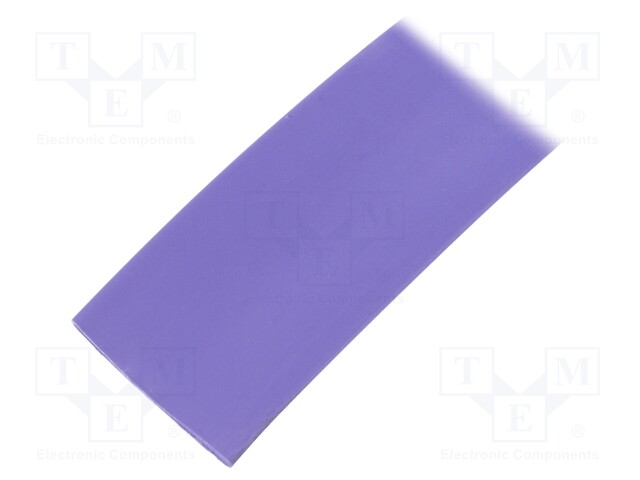 Heat shrink sleeve; glueless; 2: 1; 19mm; violet; polyolefine