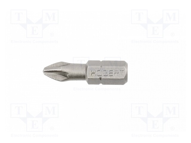 Screwdriver bit; Pozidriv®; PZ0; Overall len: 25mm; 5pcs.