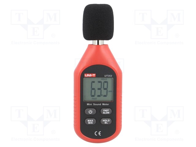 Sound level meter; LCD,with a backlit; 150x52x27mm