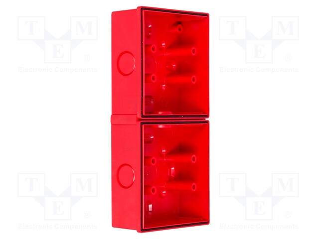 Signallers accessories: base; red; Series: FD40/SD40; IP65