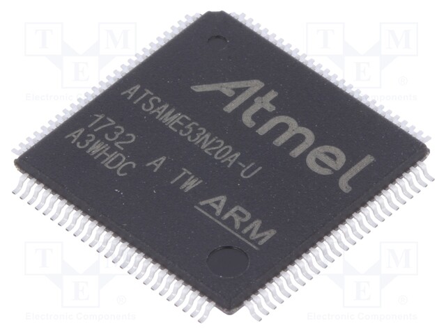 ARM microcontroller; SRAM: 256kB; Flash: 1024kB; TQFP100