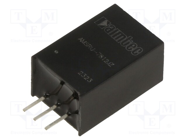Converter: DC/DC; 6W; Uin: 18÷90V; Uout: 12VDC; Iout: 500mA; SIP3
