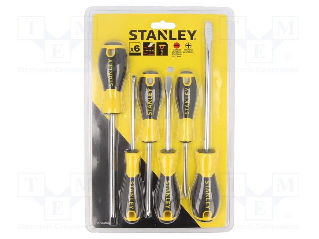 Kit: screwdrivers; Pcs: 6; Phillips,slot; Series: Essential