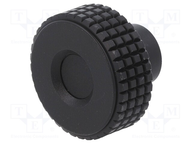 Knob; Ø: 39.5mm; Int.thread: M6; 12mm; H: 26.5mm; technopolymer (PP)