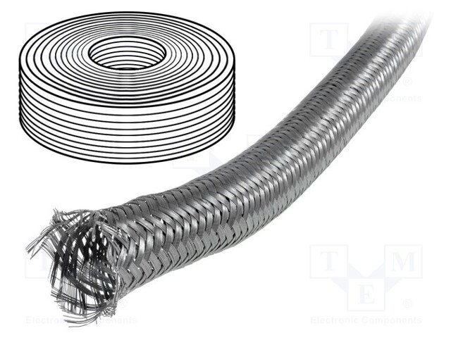 Conduit; ØBraid : 21.1÷26,nom.25mm; zinc-plated steel; Len: 25m