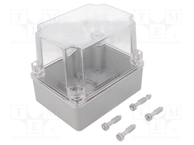 Enclosure: multipurpose; X: 110mm; Y: 150mm; Z: 140mm; grey; IP65