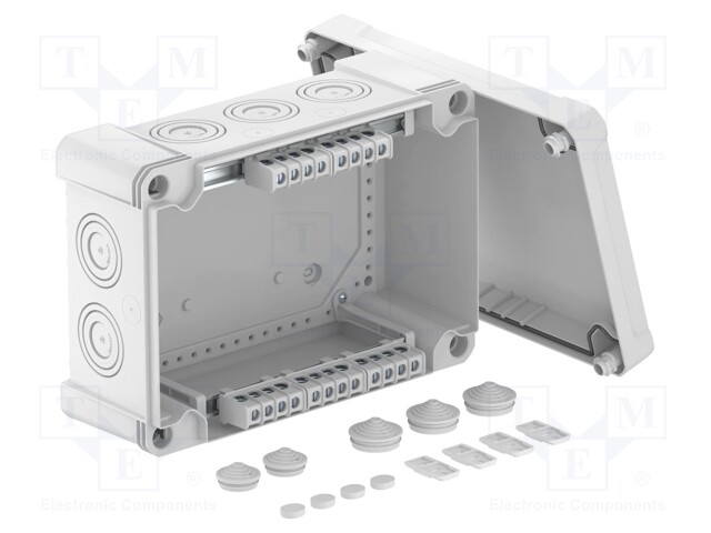 Enclosure: junction box; X: 202mm; Y: 286mm; Z: 126mm; polycarbonate