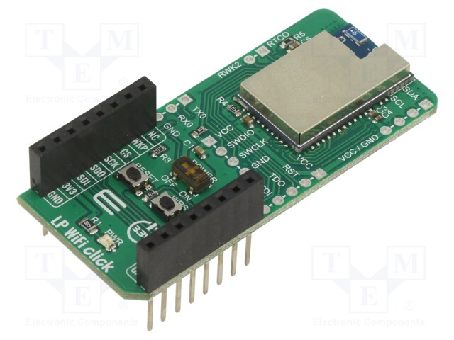 Click board; WiFi; GPIO,I2C,SPI,UART; DA16200MOD-AAC4WA32