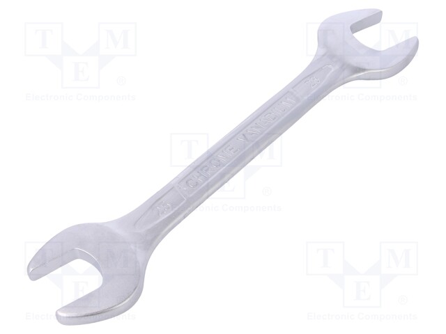 Key; spanner; 25mm,28mm; Chrom-vanadium steel; satin