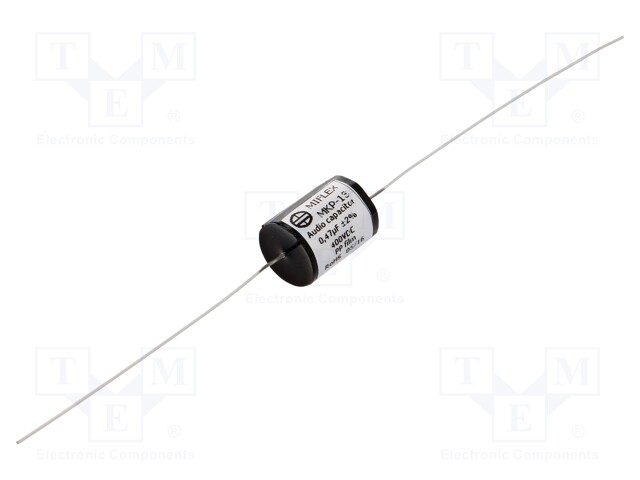 Capacitor: polypropylene; 0.47uF; 400VDC; ±2%; Ø13.1x18mm; 0.001