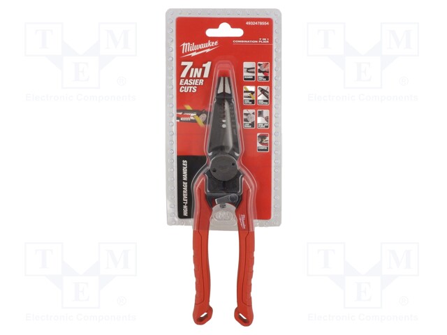 Multifunction wire stripper and crimp tool; 230mm; 0.75÷6mm2