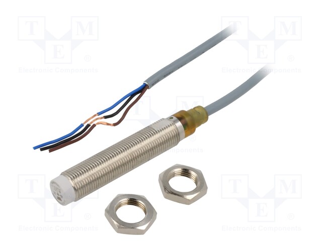 Sensor: inductive; 0÷4mm; 10÷36VDC; M12; Connection: lead 2m; IP67