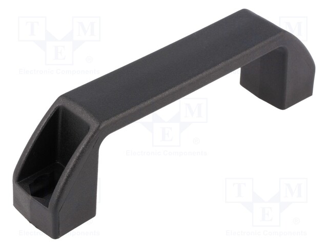 Handle; Mat: polyamide; black; H: 40mm; L: 142mm; W: 26mm