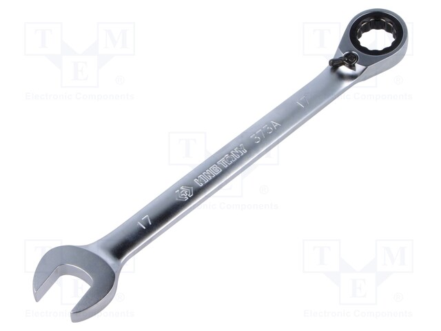 Wrench; combination spanner,with ratchet; 17mm