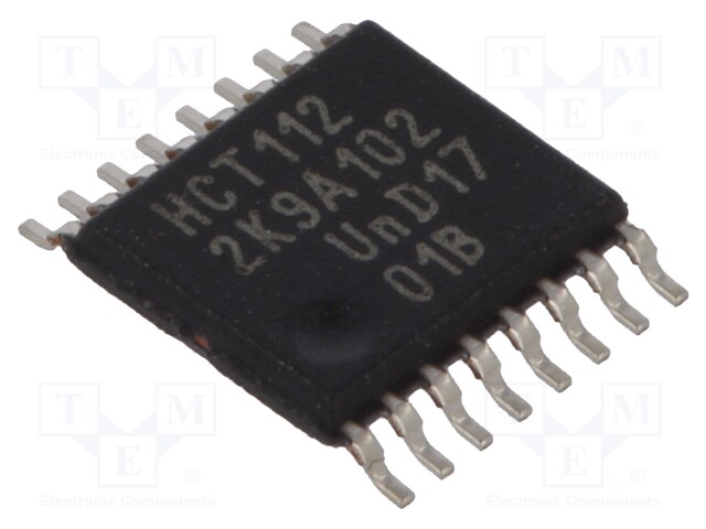 IC: digital; JK flip-flop; Channels: 2; IN: 5; HCT; SMD; SSOP16