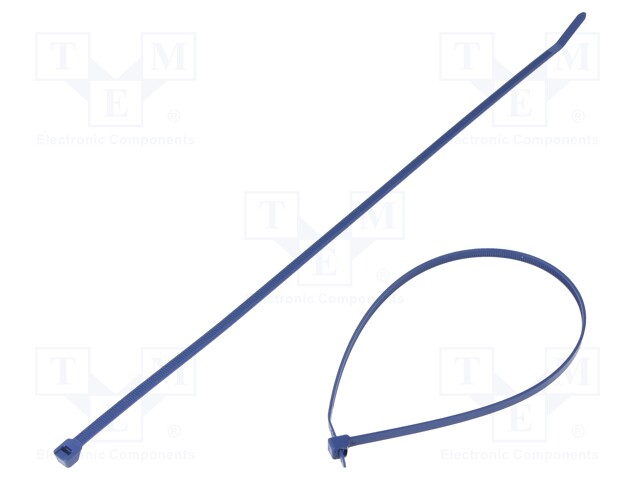 Cable tie; with metal; L: 366mm; W: 4.8mm; polypropylene; 133N; blue