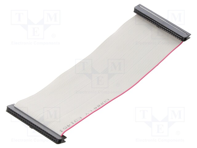 Ribbon cable with IDC connectors; 50x28AWG; Cable ph: 1mm; 0.15m