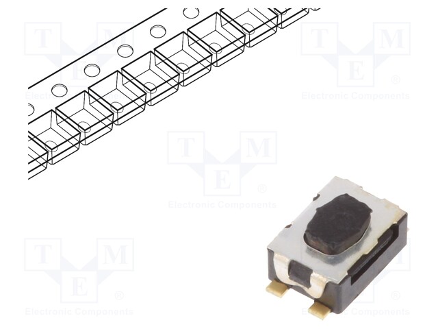 Microswitch TACT; SPST-NO; Pos: 2; 0.05A/32VDC; SMT; none; 4N; 1.9mm