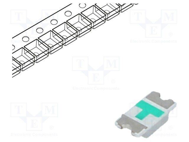 LED; SMD; 1206; yellow; 80÷100mcd; 3.2x1.6x0.8mm; 140°; 1.8÷2.6V