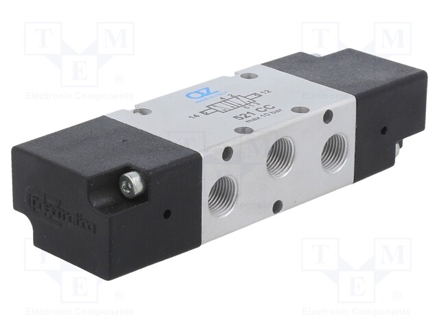 Pneumatic valve; 5/2 bistable; G 1/8"; Pressure: -0.9÷10bar; 60°C