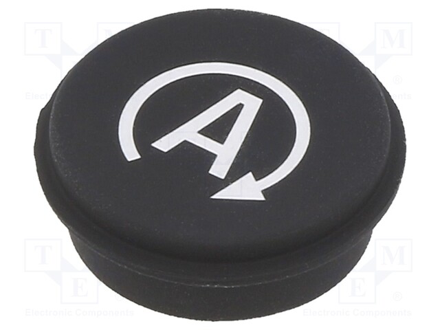 Button; Ø21mm; Pushbutton: round; black; 09