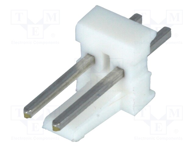 Socket; wire-board; male; PIN: 2; polarized; 2.54mm; THT; MTA-100