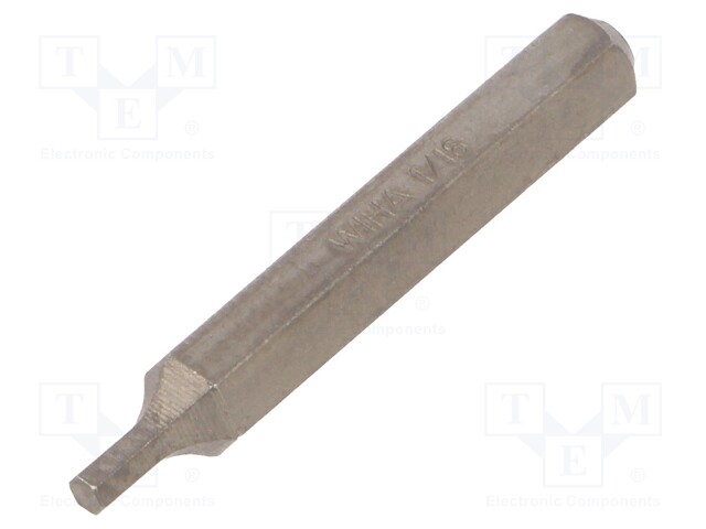 Screwdriver bit; Allen hex key; HEX 1/16"; Overall len: 28mm