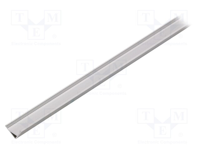 Profiles for LED modules; angular; natural; L: 1m; aluminium