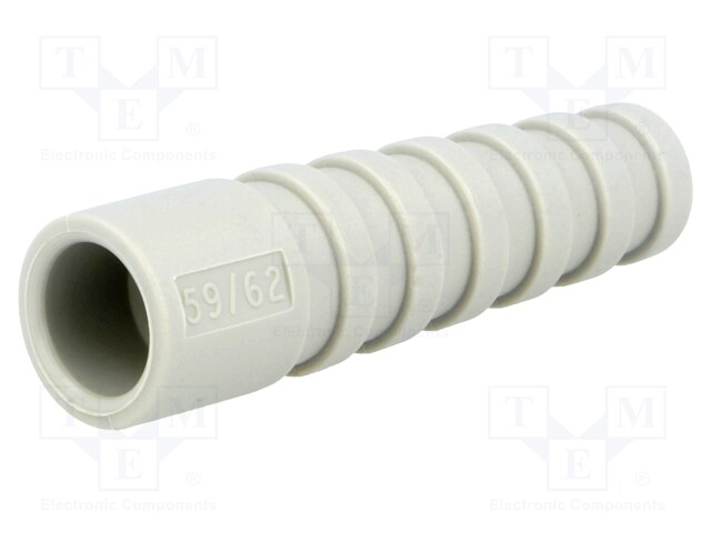 Strain relief; RG59,RG62; grey; Application: BNC plugs; 10pcs.