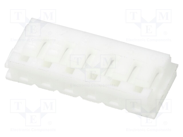 Connector Housing, EH Series, Receptacle, 6 Ways, 2.5 mm, SHE Series Socket Crimp Contacts