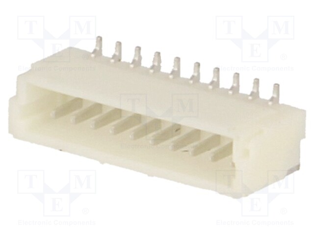 Socket; wire-board; male; 1mm; PIN: 10; SMT; 50V; 1A; tinned; 20mΩ