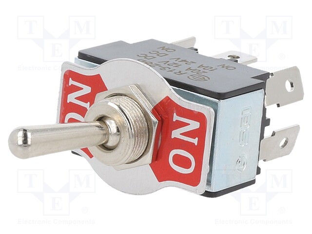 Switch: toggle; Pos: 2; DPDT; ON-ON; 20A/12VDC; 0÷55°C; 50mΩ; TB/TB2