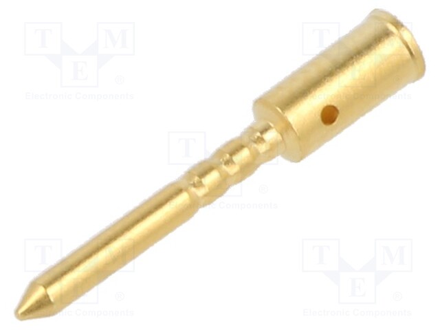 Contact; male; gold-plated; 2.5mm2; crimped; M12 Power connectors