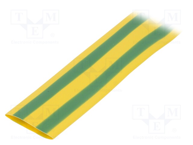 Heat shrink sleeve; glueless; 2: 1; 19.1mm; L: 1m; yellow-green