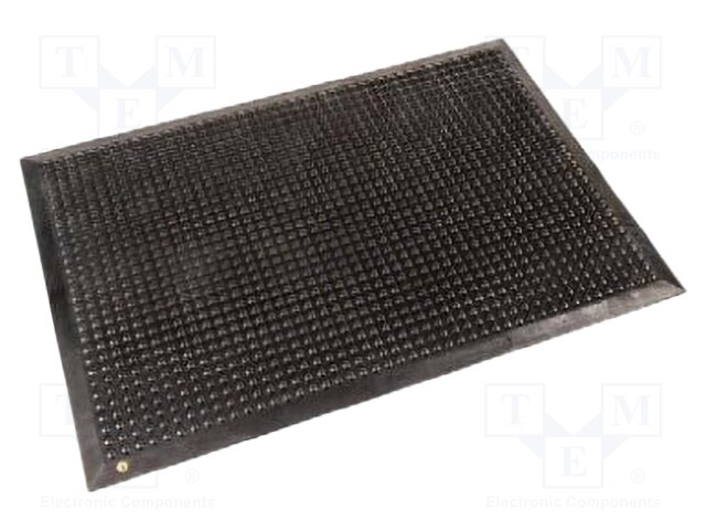 Floor mat; L: 960mm; W: 660mm; D: 14mm; Features: anti fatigue; black