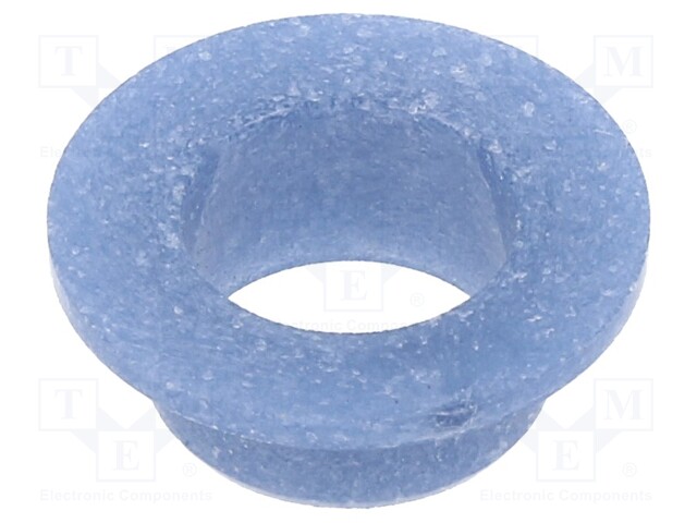 Bearing: sleeve bearing; with flange; Øout: 12mm; Øint: 10mm; blue