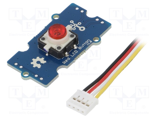 Module: button; LED; Grove; Grove Interface (4-wire); 40x20x16mm