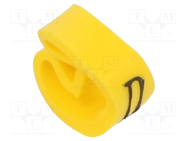 Markers for cables and wires; Label symbol: D; 4÷10mm; PVC; PA