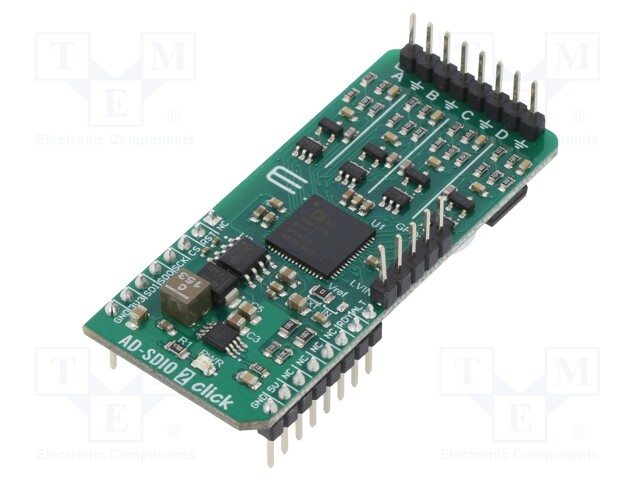 Click board; A/D converter,D/A converter; GPIO,SPI; 3.3/5VDC