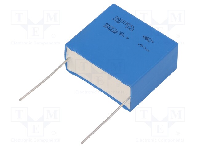 Capacitor: polypropylene; X1; 1.5uF; 480VAC; ±20%; THT; -40÷105°C